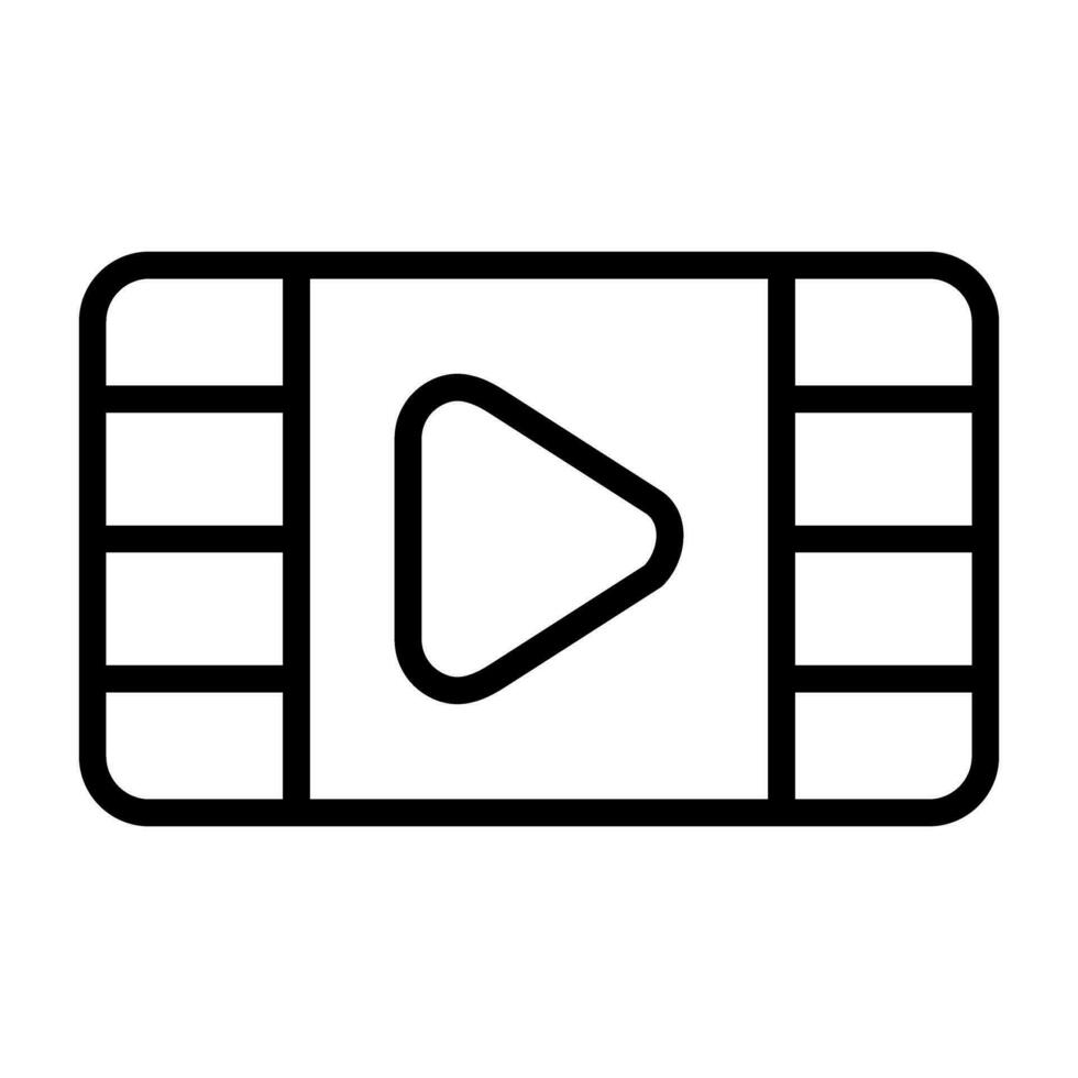 Multimedia Player Vector Icon