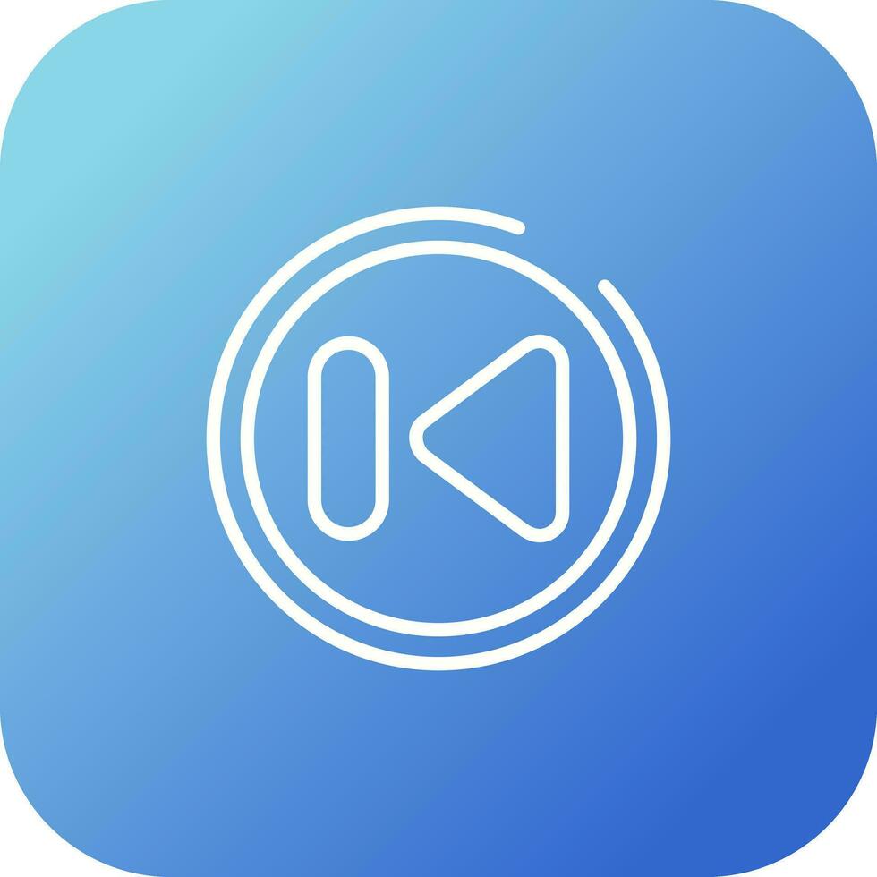 Previous Track Button Vector Icon