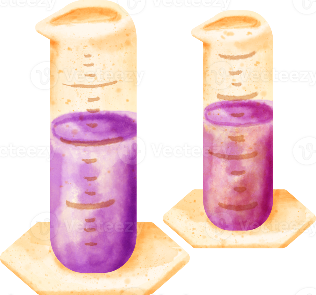 watercolor science cylinder png