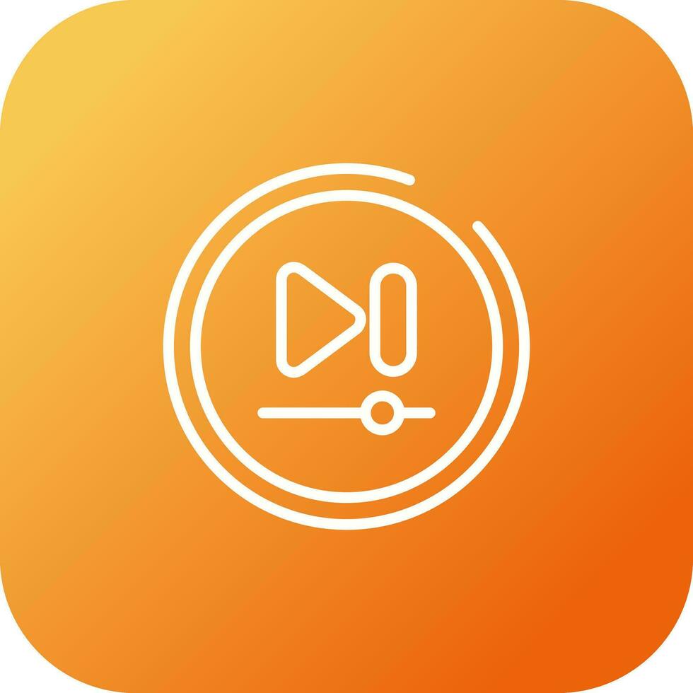 Video Next Track Button Vector Icon