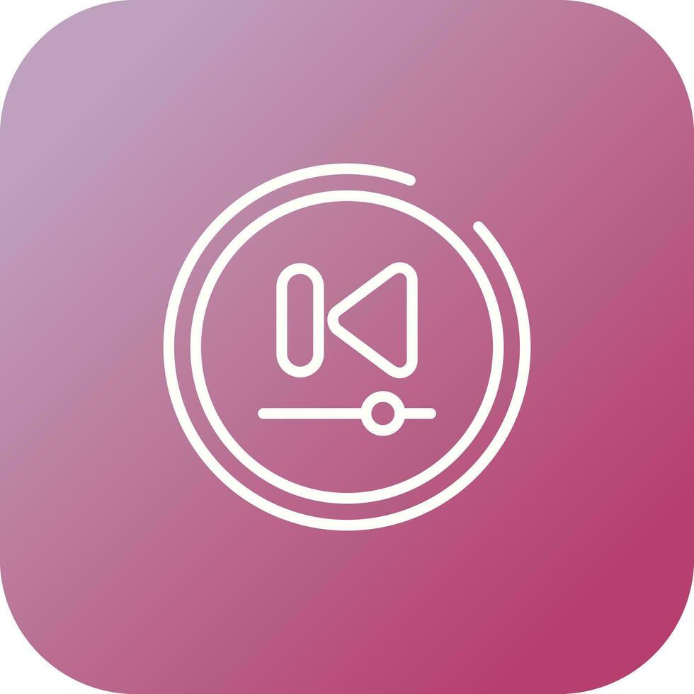 Video Previous Track Butto Vector Icon