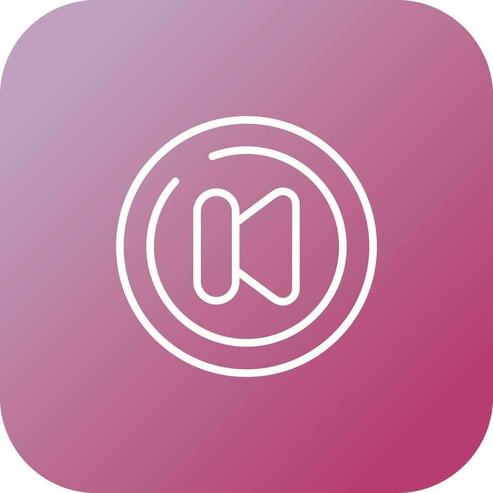 Video Previous Track Circl Vector Icon