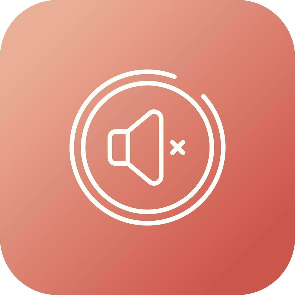 Mute Button Vector Icon