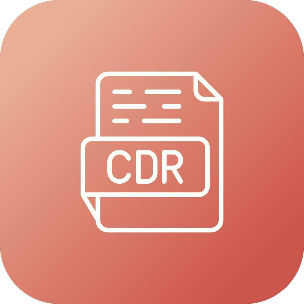 CDR Vector Icon