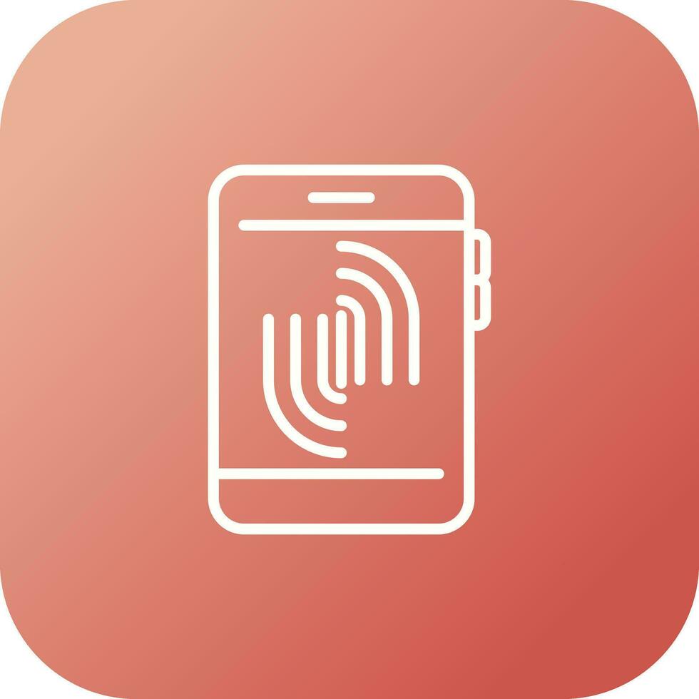Fingerprint Scanning Vector Icon