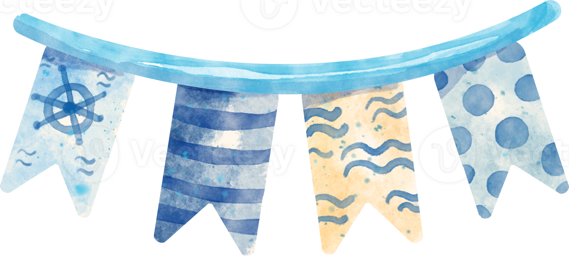 watercolor sea flag png