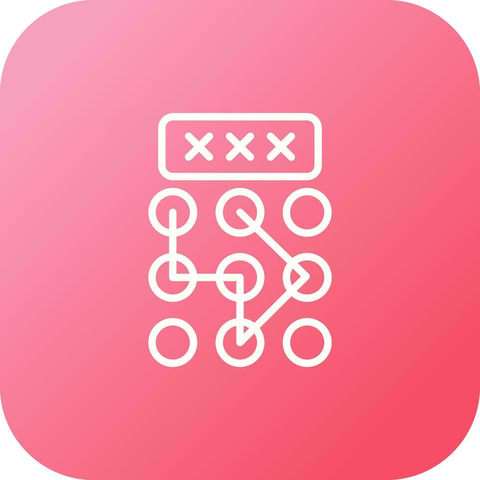 Pattern Lock Vector Icon