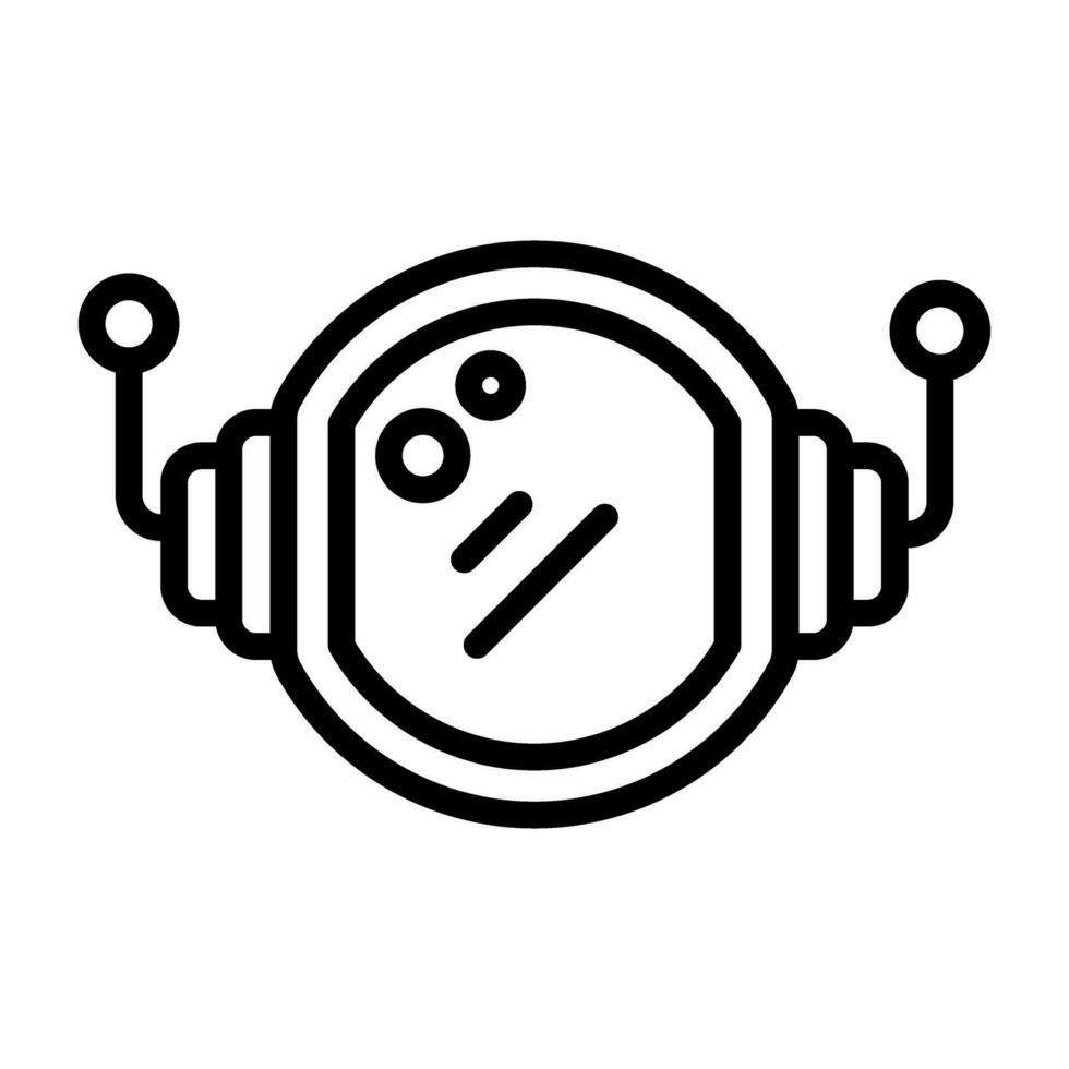 Astronaut Helmet Vector Icon