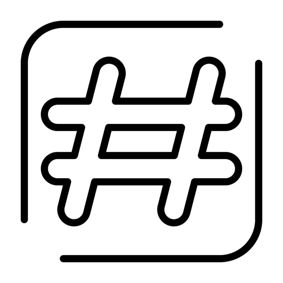 Hashtag Vector Icon