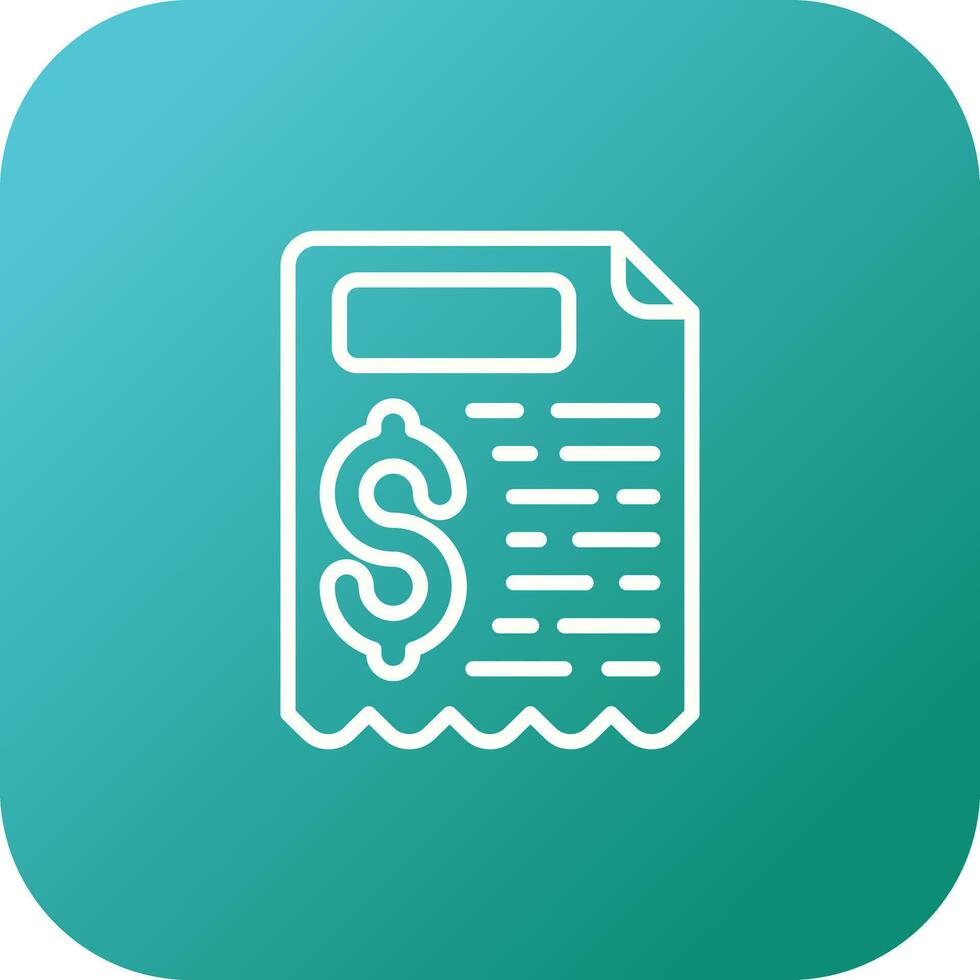 Receipt Vector Icon