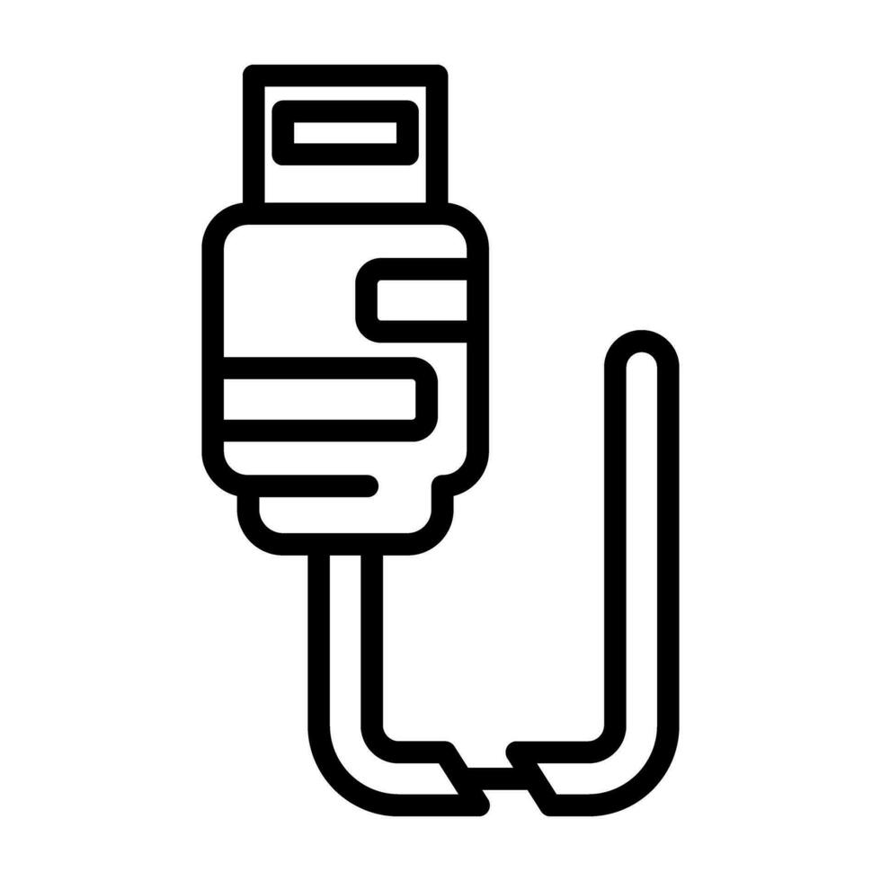 Broken Cable Vector Icon