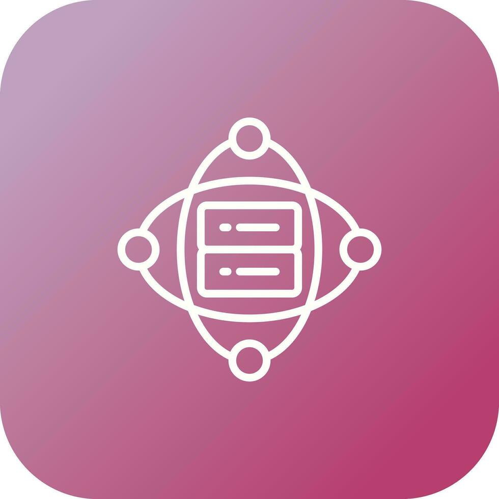 Cluster Server Vector Icon