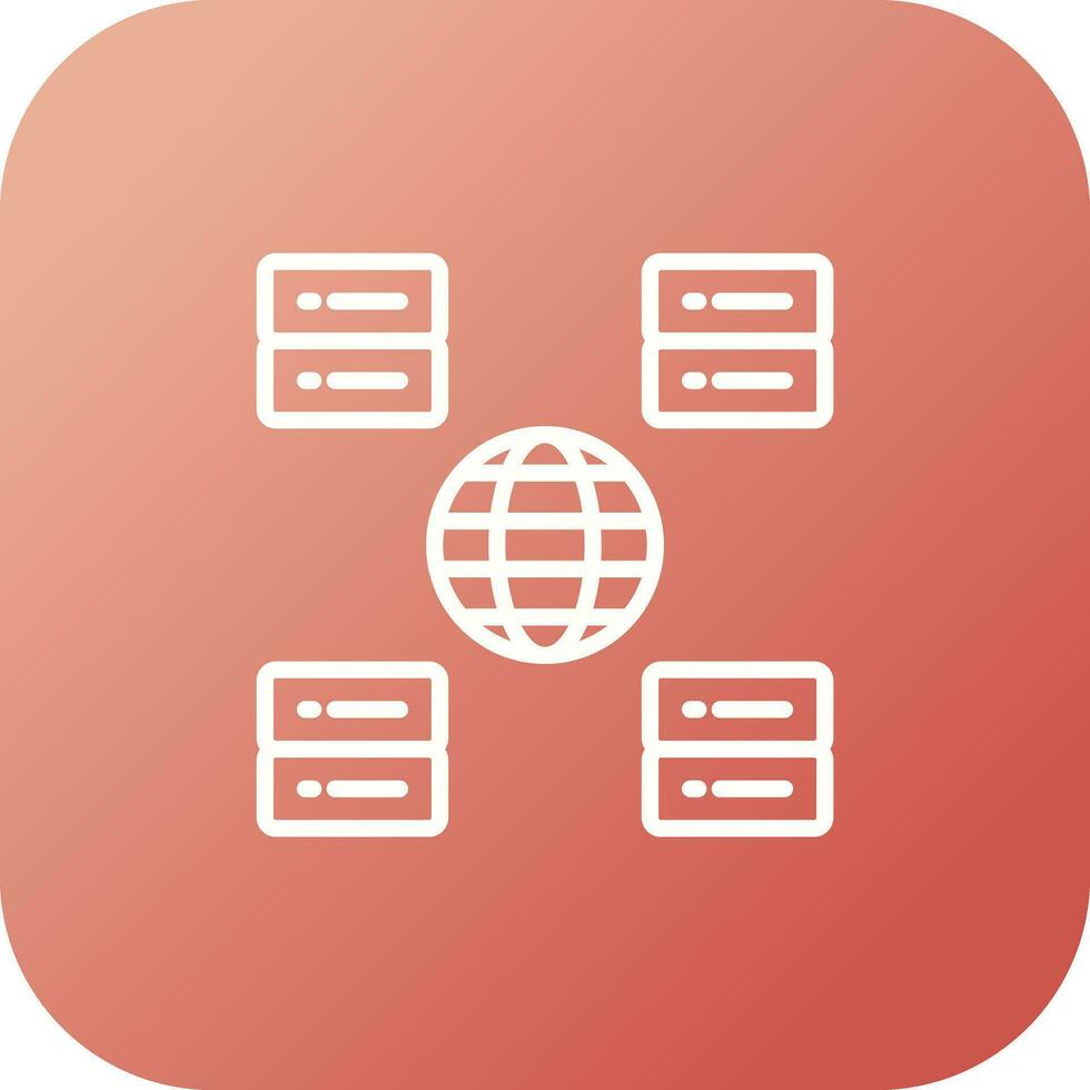 Content Delivery Network Vector Icon