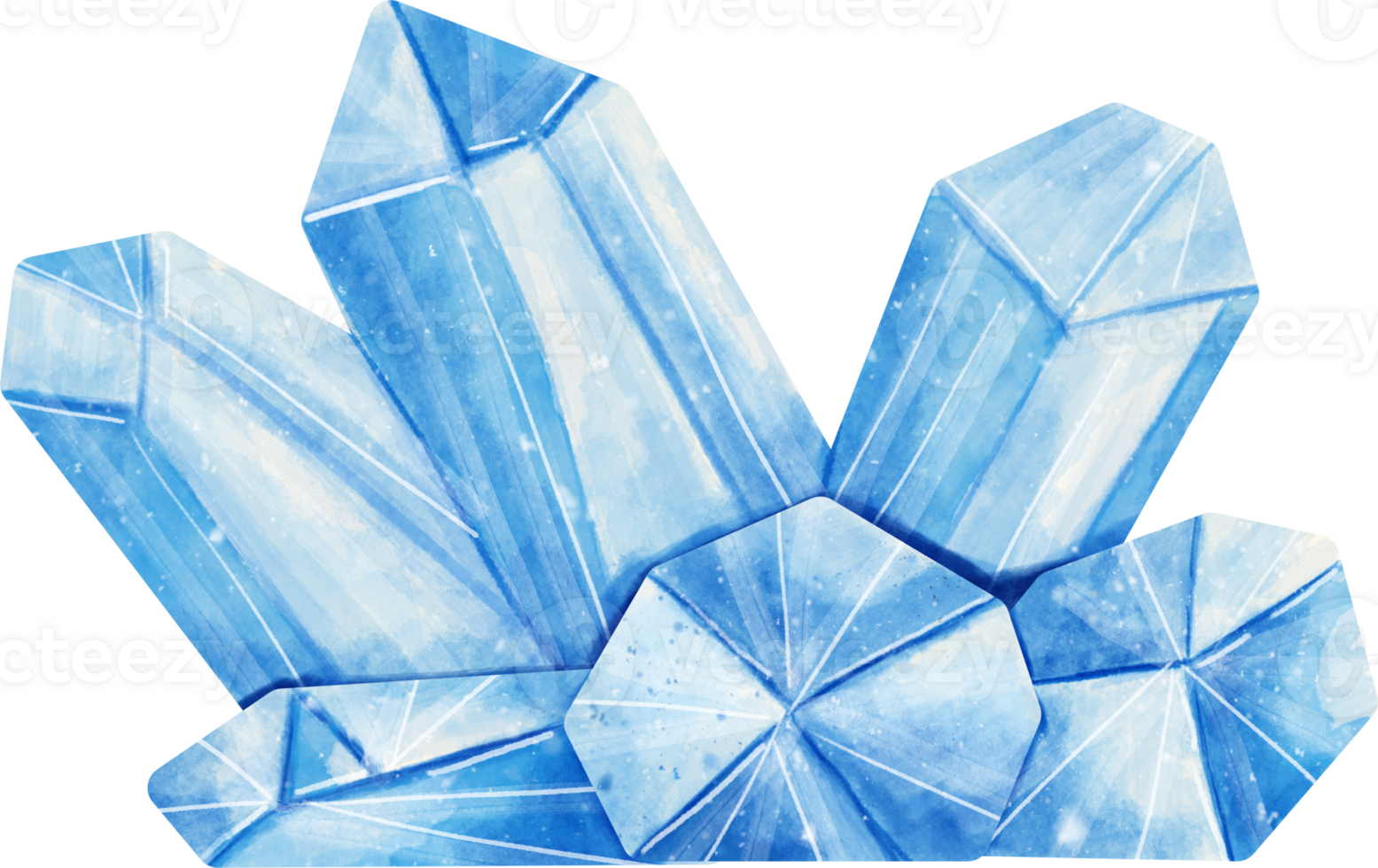 watercolor crystal magic png