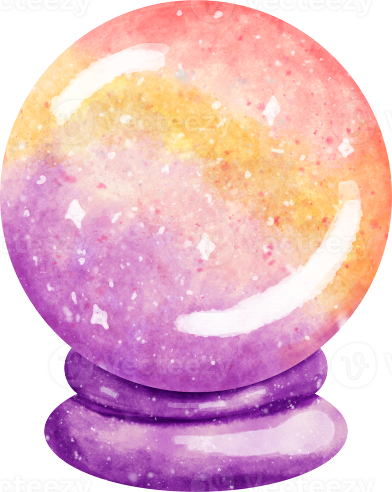 watercolor magic orbs png