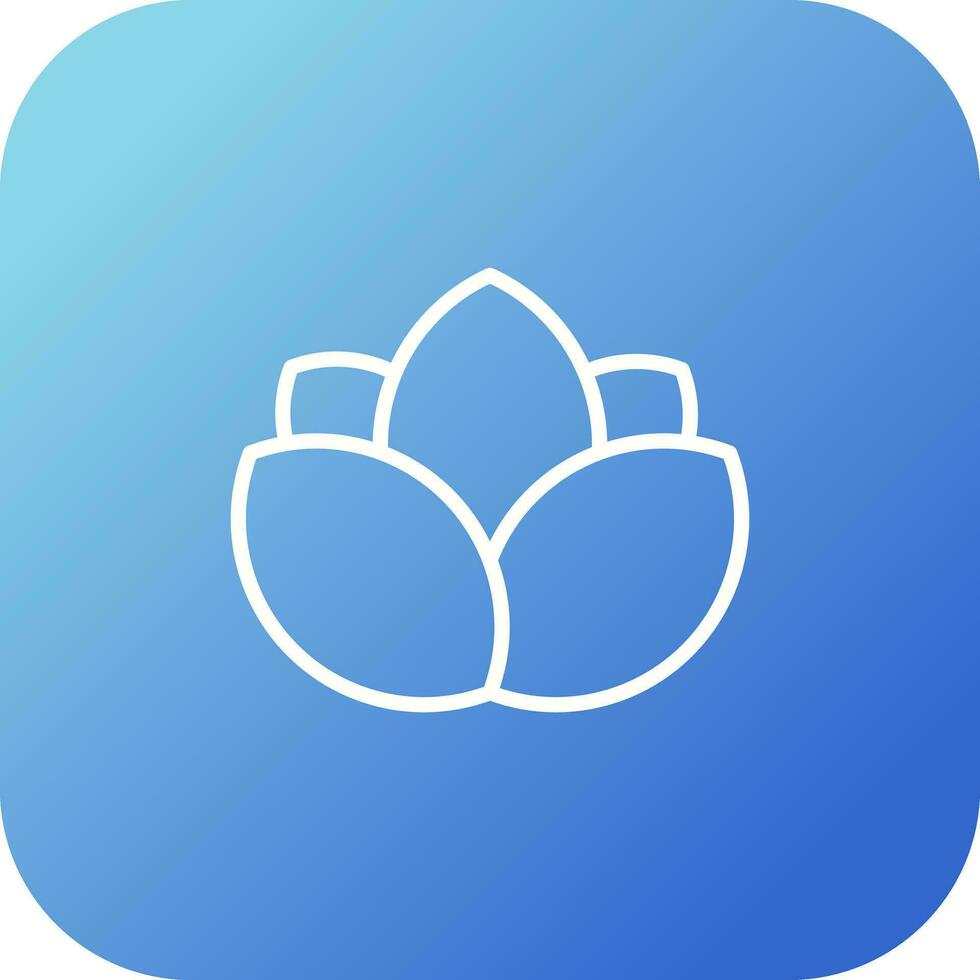 Lotus flower Vector Icon