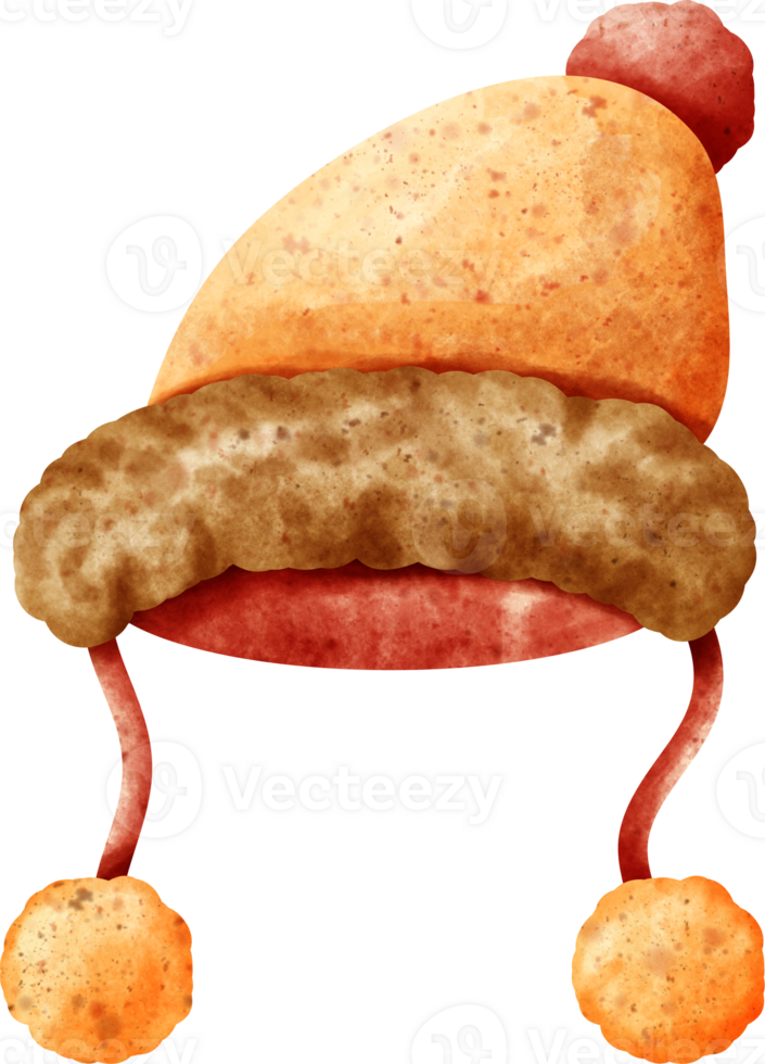 watercolor winter hat png