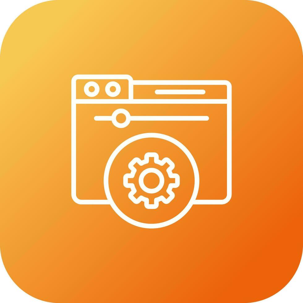 Hosting Control Panel Vector Icon