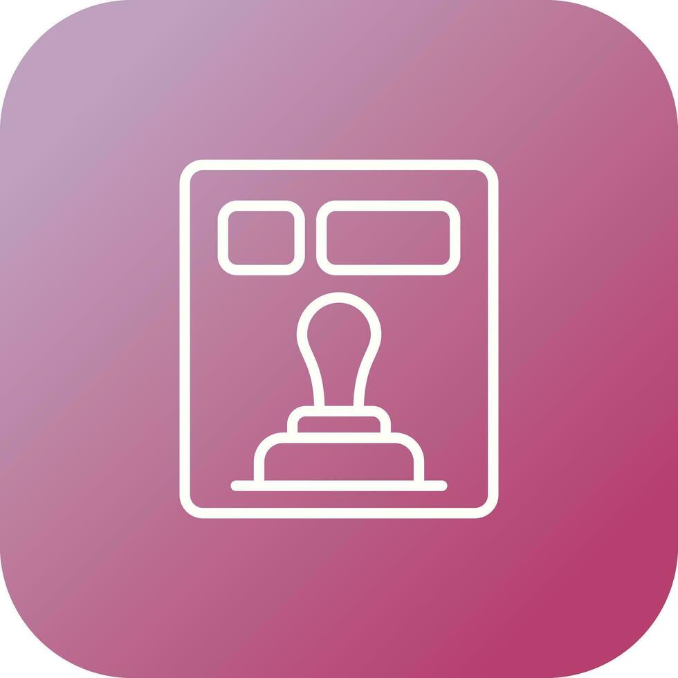 Stamp Tool Vector Icon