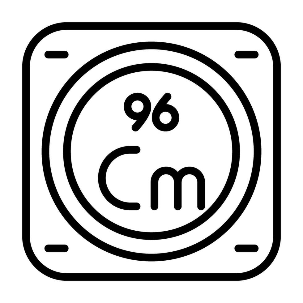 Chemical Element Vector Icon