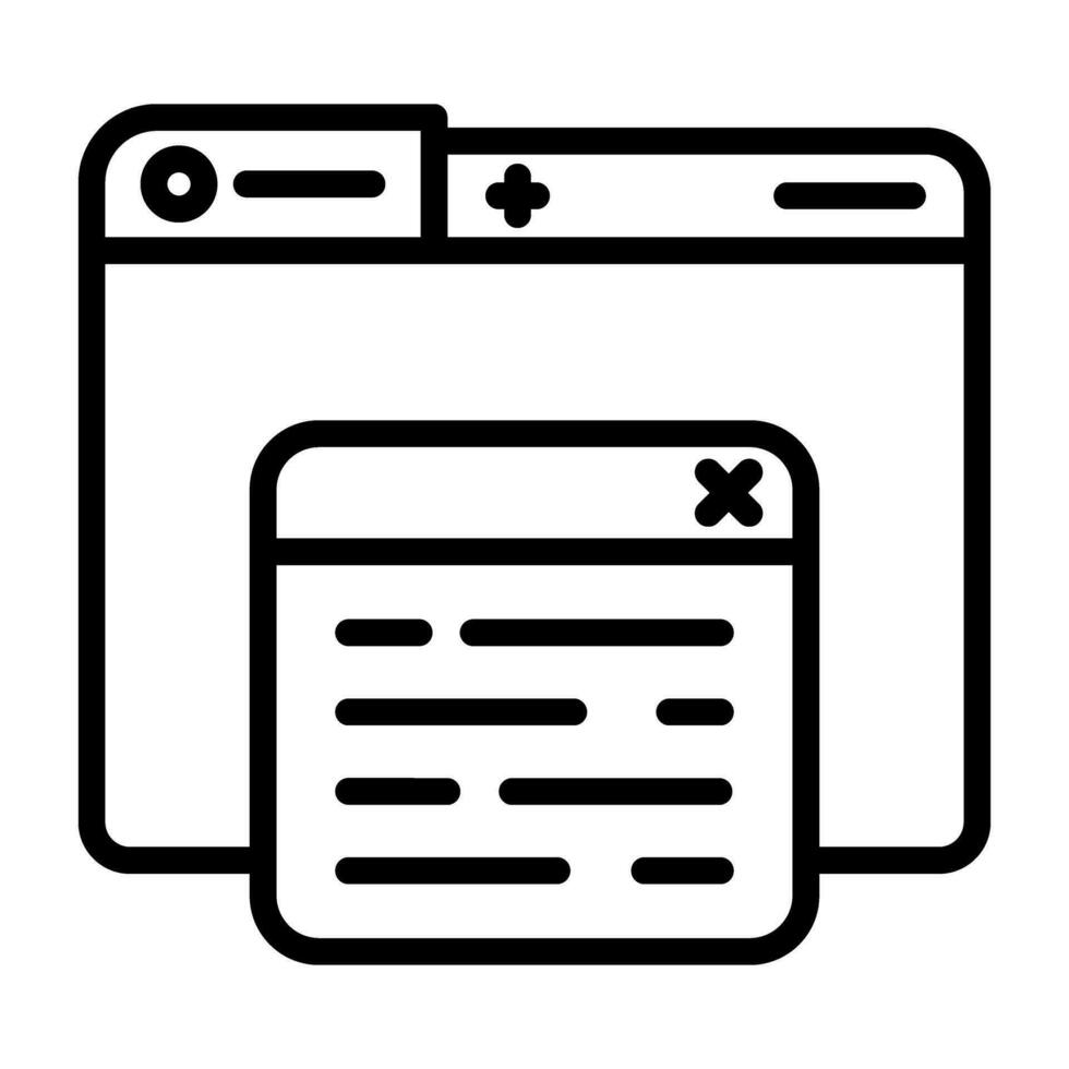 Pop Up Vector Icon