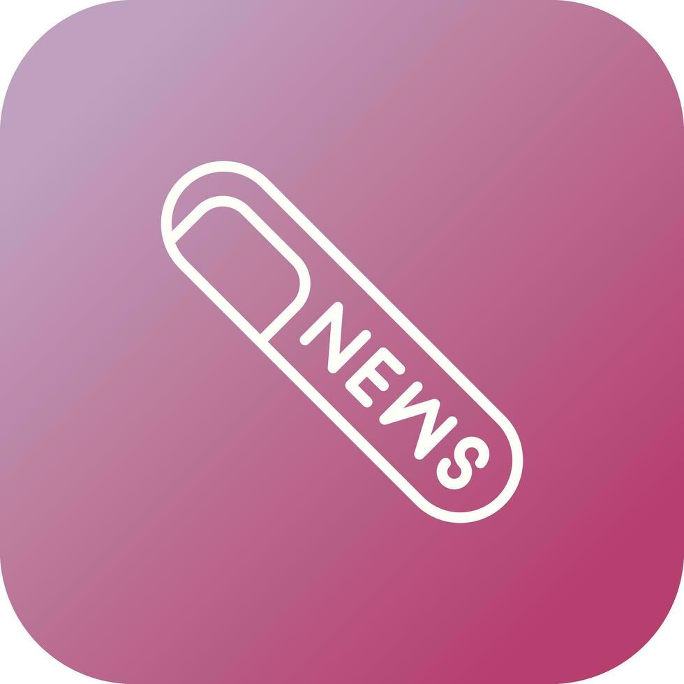 Rolled Up Newspaper Vector Icon