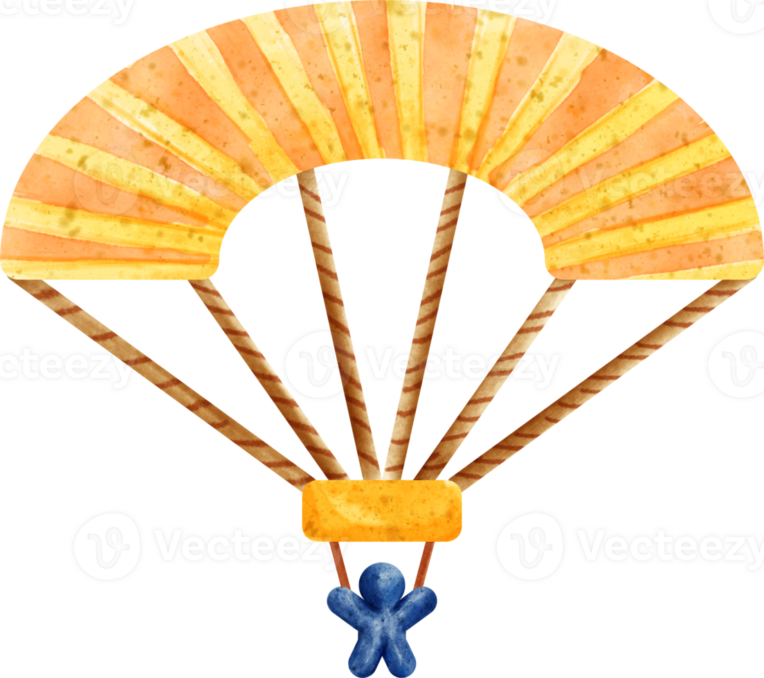 watercolor parachute sport png