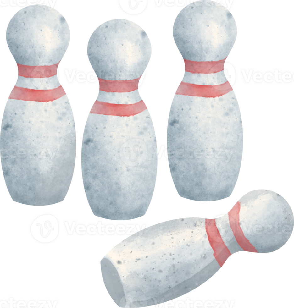 Watercolor Bowling Pin 36912529 PNG Watercolor Bowling Pin 36912529 PNG