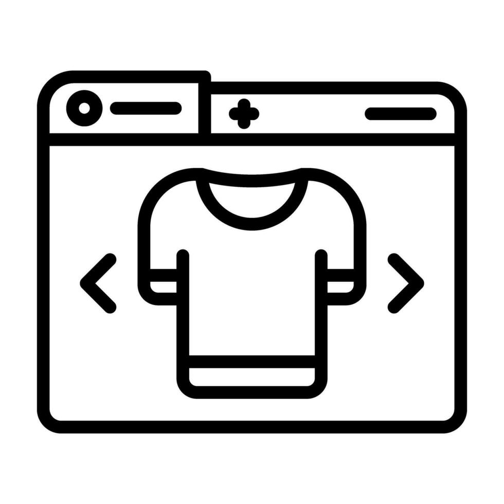 ropa Tienda vector icono