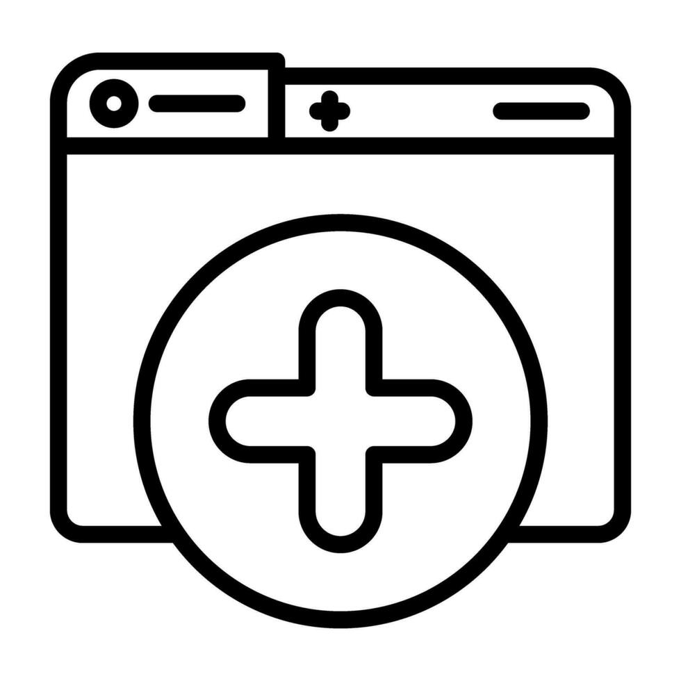 New Window Vector Icon