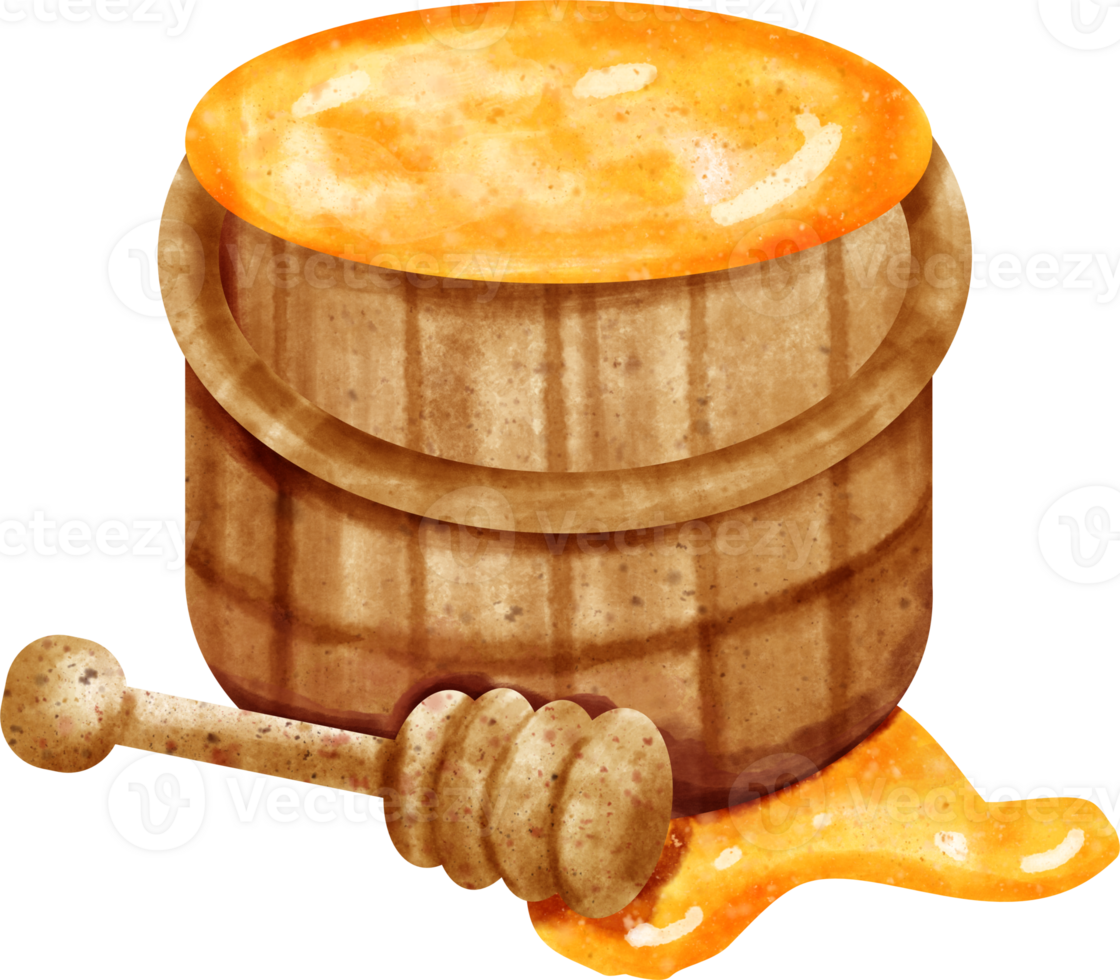 watercolor honey bucket 36912905 PNG