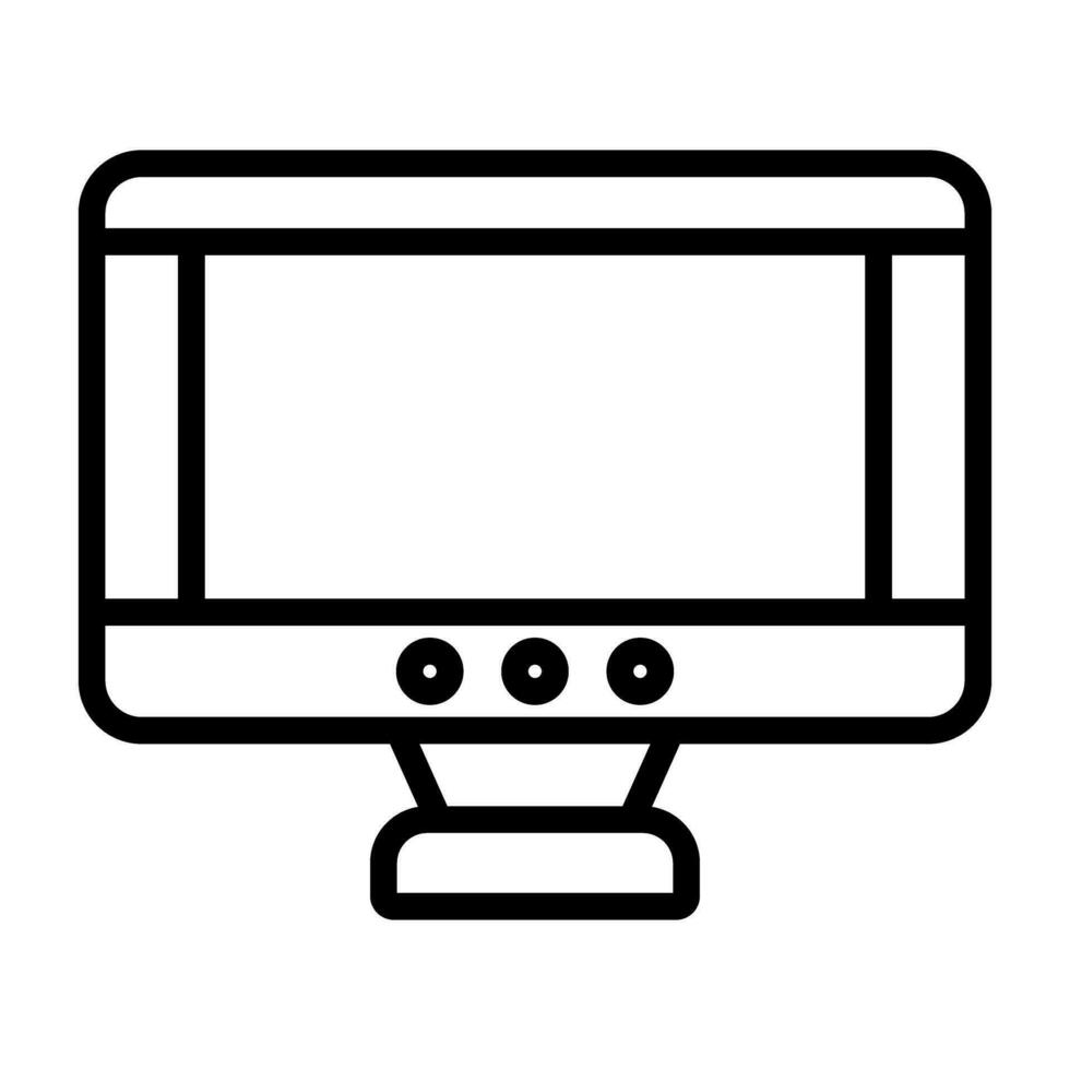 Monitor Vector Icon