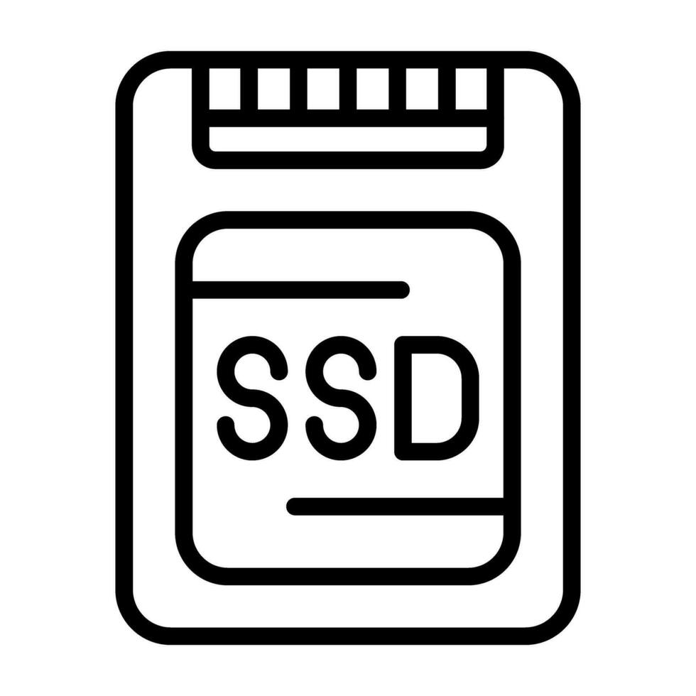 Ssd Vector Icon