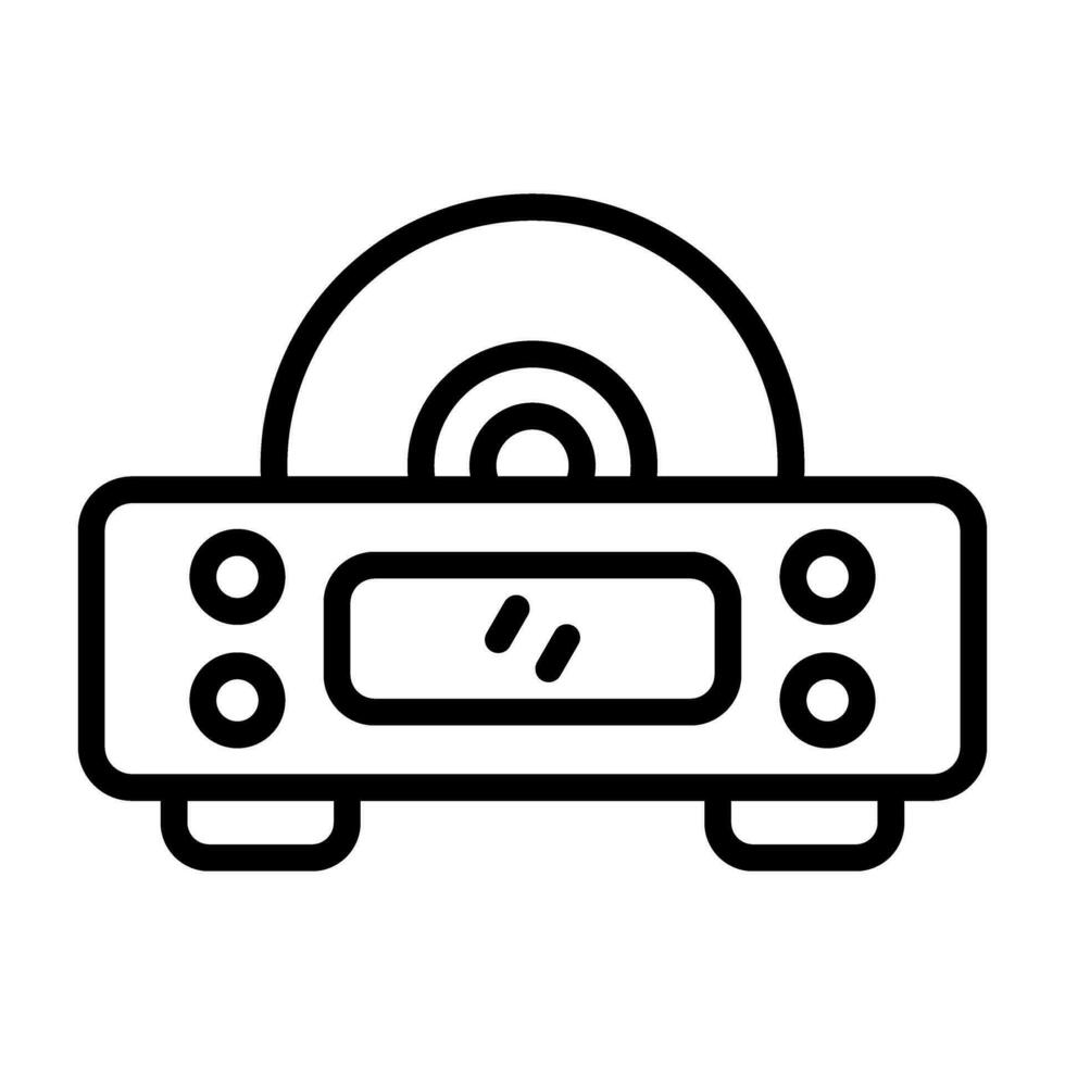 Cd Player Vector Icon