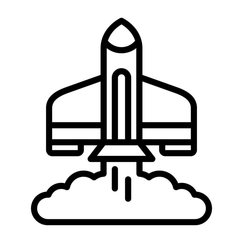 Rocket Launch Vector Icon