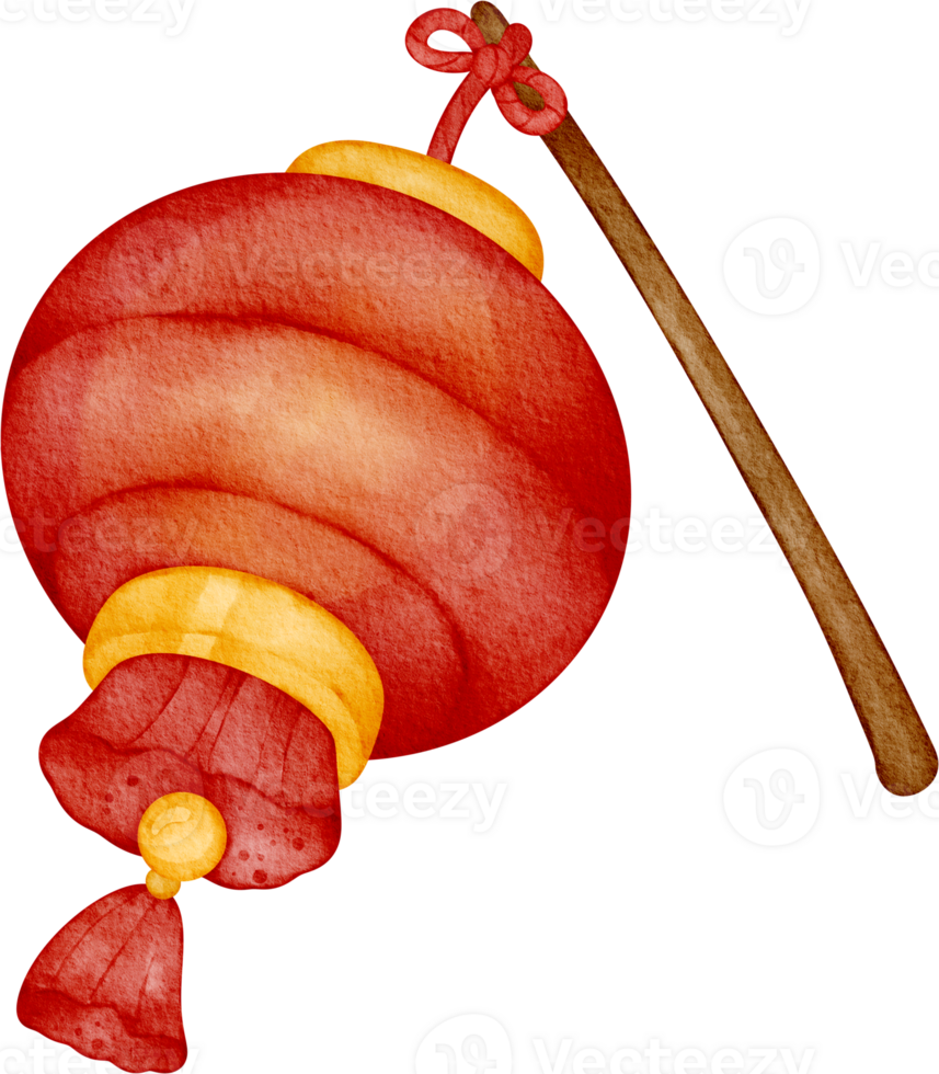 watercolor chinese lantern png