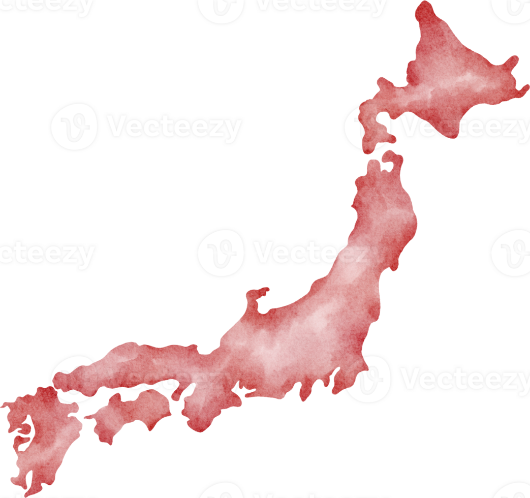 watercolor japanese Japan Map 36914004 PNG