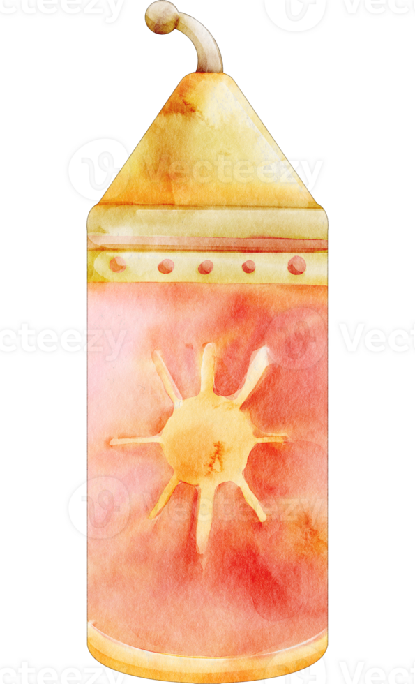 firecracker watecolor chinese new year png