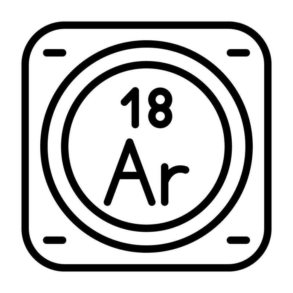 Chemical Element Vector Icon