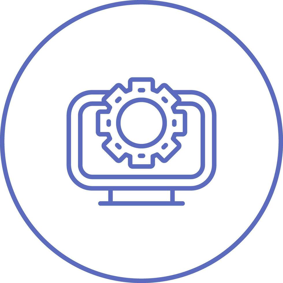 Desktop Computer Vector Icon