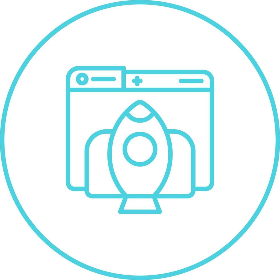 Rocket Launch Vector Icon