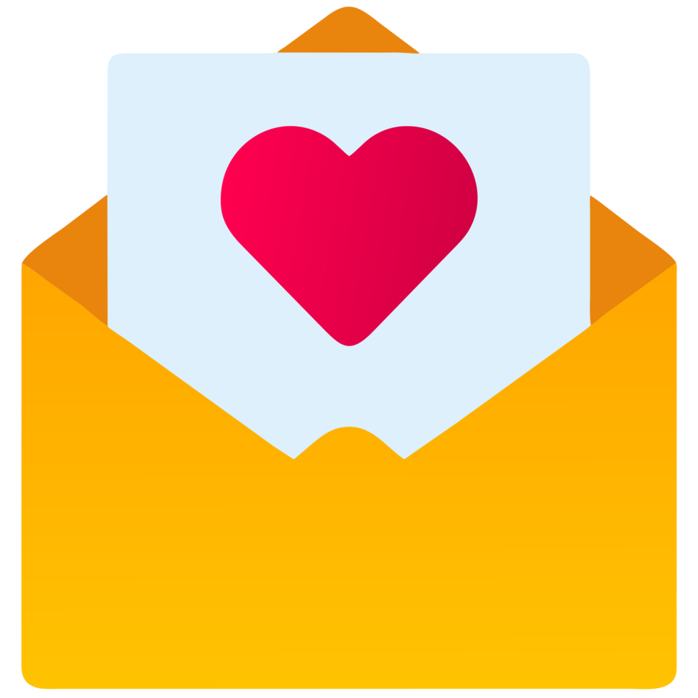 AI generated love card icon png