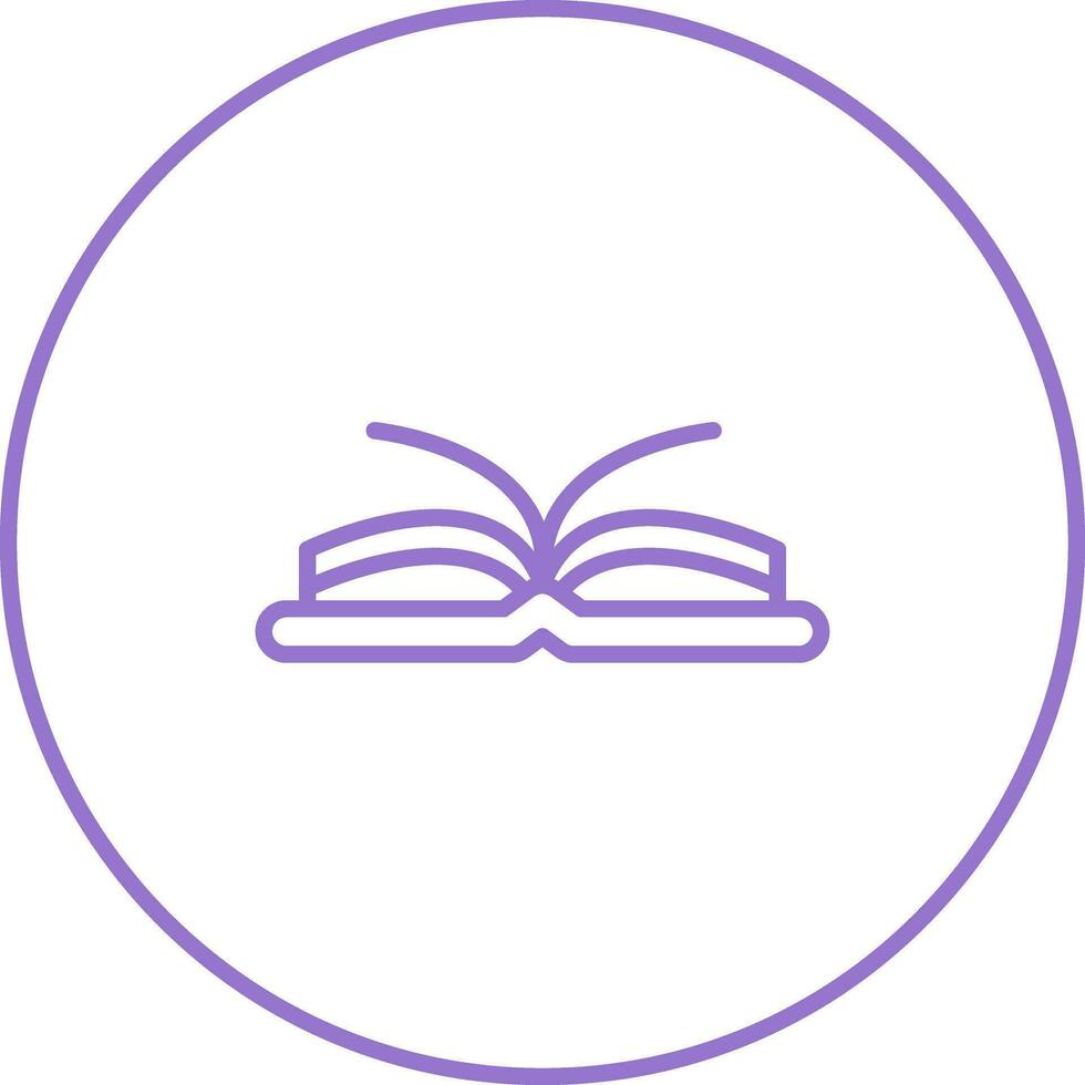 Open Book Vector Icon