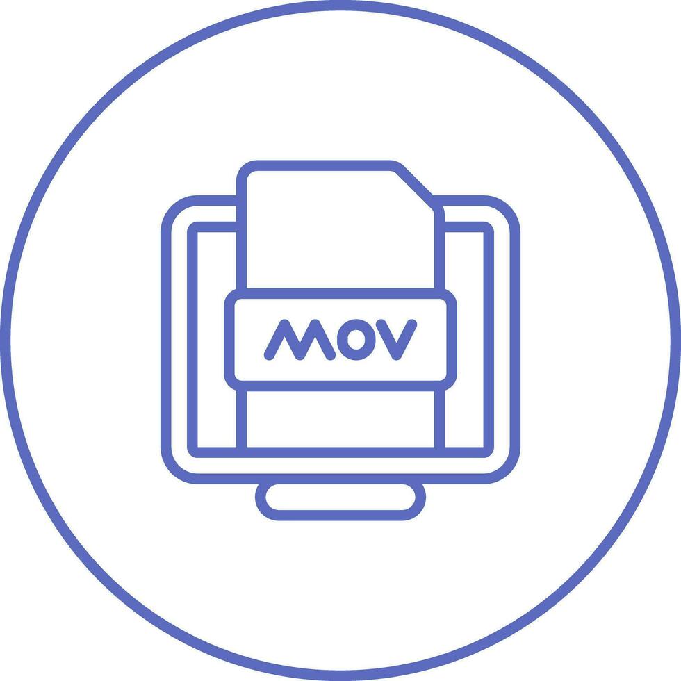 Mov File Vector Icon