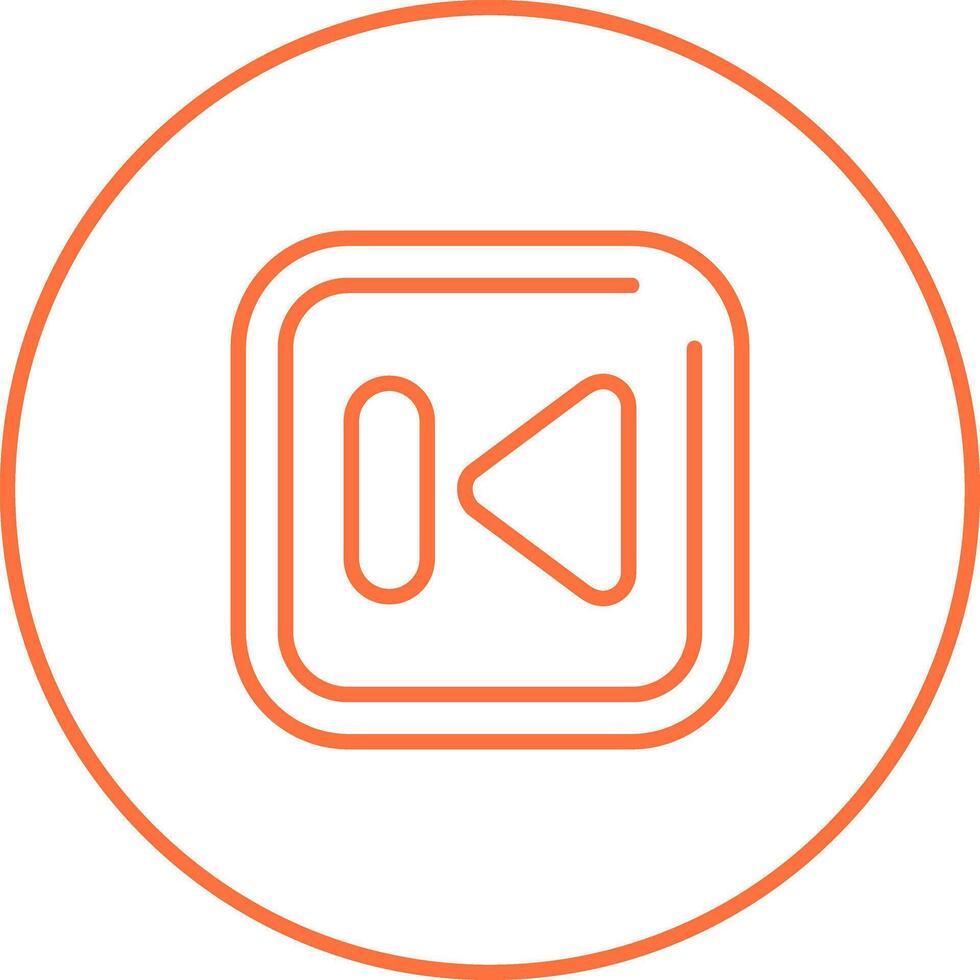 Previous Track Square Vector Icon