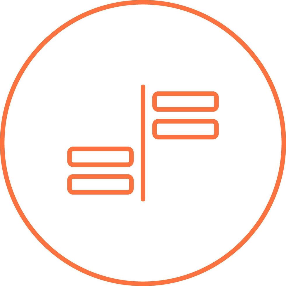 Horizontal Alignment Vector Icon
