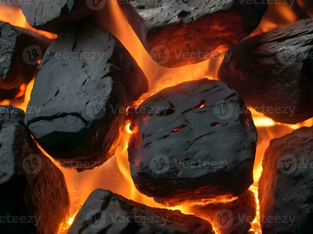 AI generated fire ember texture, fire ember background, fire ember wallpaper photo