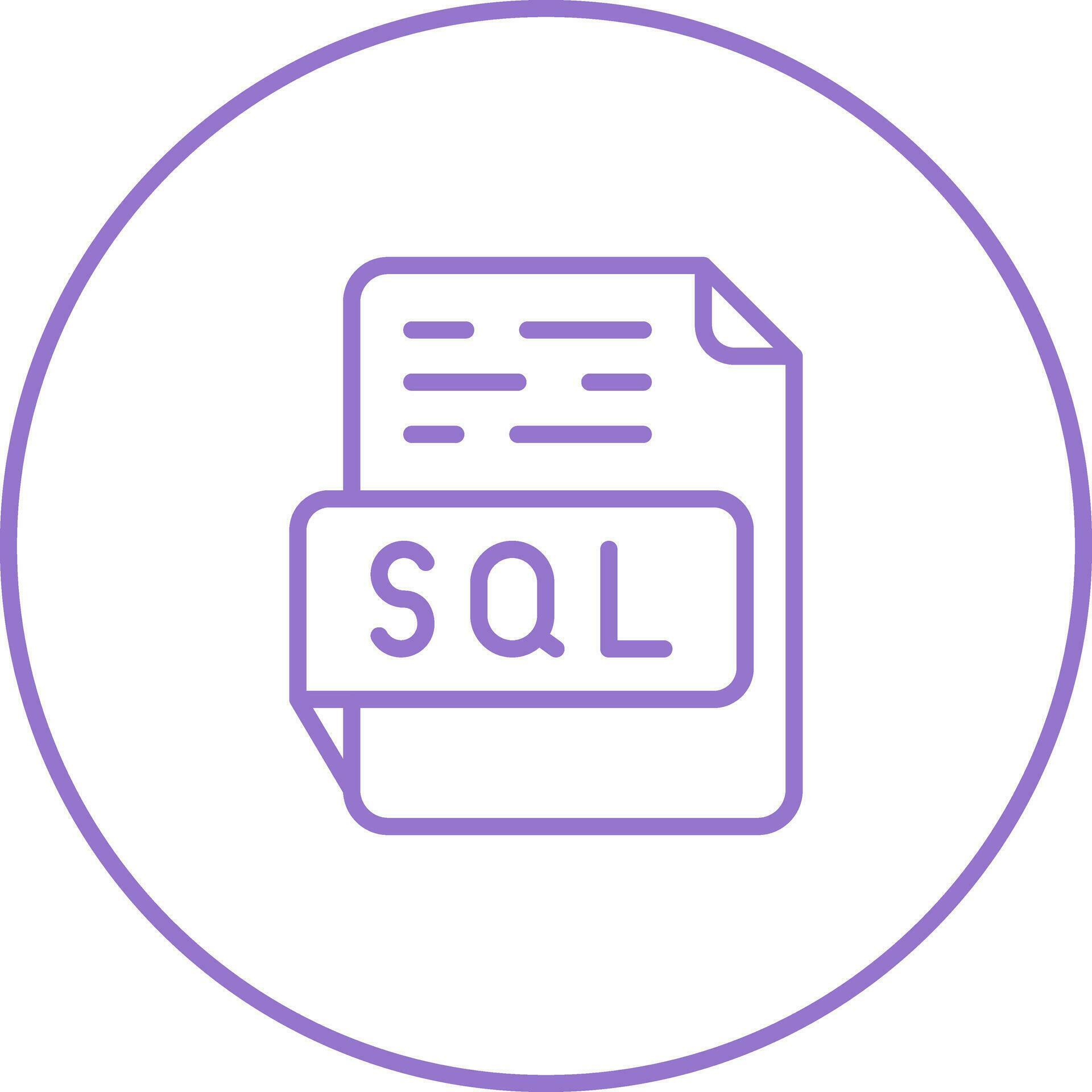 SQL Vector Icon 36916033 Vector Art at Vecteezy
