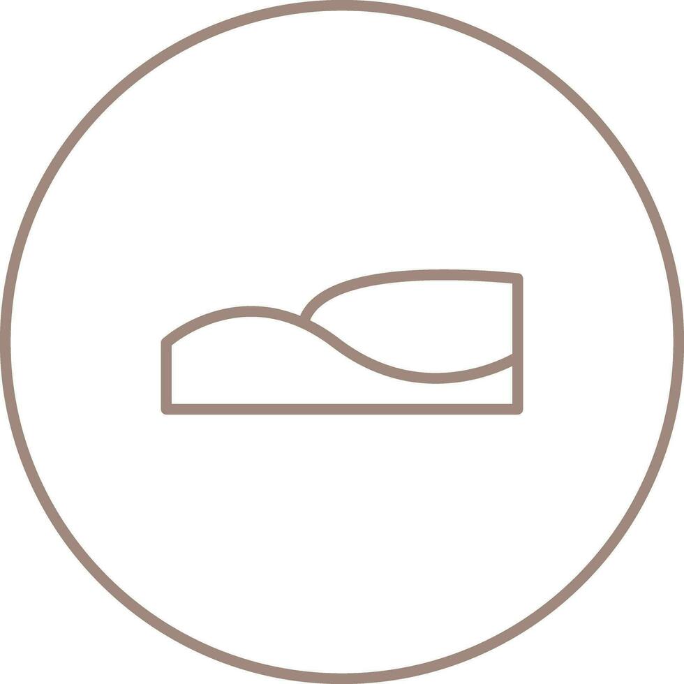 Sand dunes Vector Icon