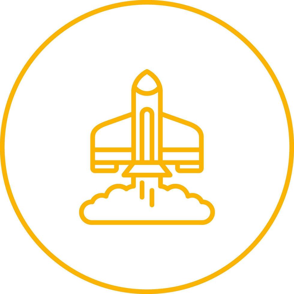 Rocket Launch Vector Icon